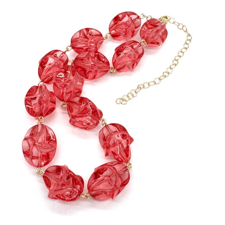 Rosewater Nugget Amelia Necklace for wholesale by Leetie Lovendale