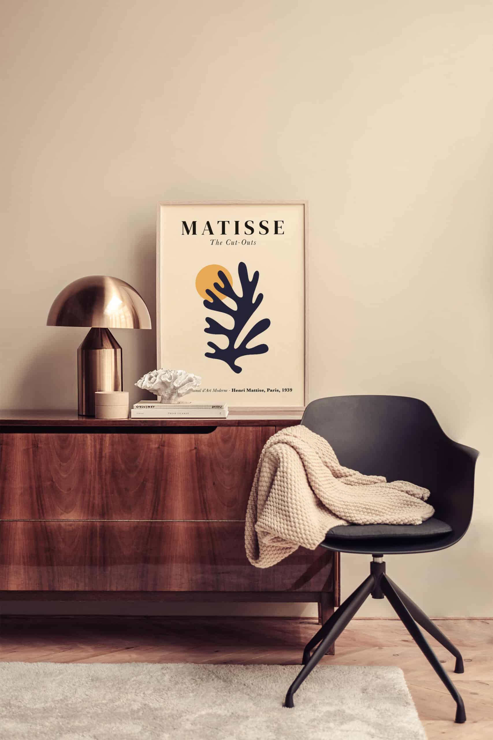 Plakat Henri Matisse - Nr. 9 Blå Blomst til din butik |