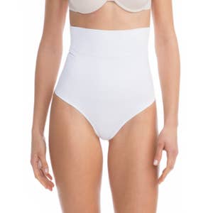 600 - High-Waisted Shapewear Thong with Tummy Control