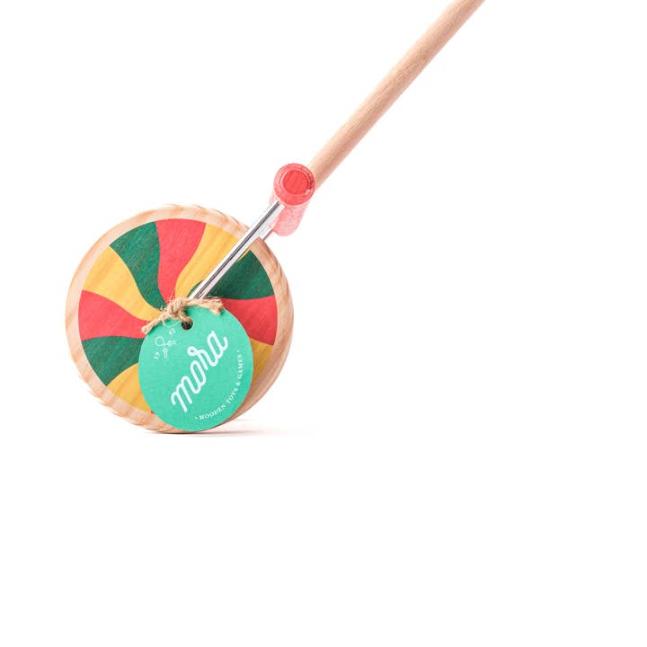 MORA PLAY - Vente Jouet en bois – enfant - Roue en bois à pousser