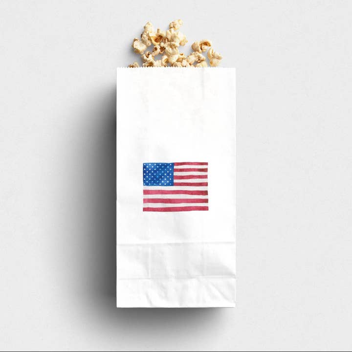 USA Flag Printed Paper Bag for wholesale by Altoonastore