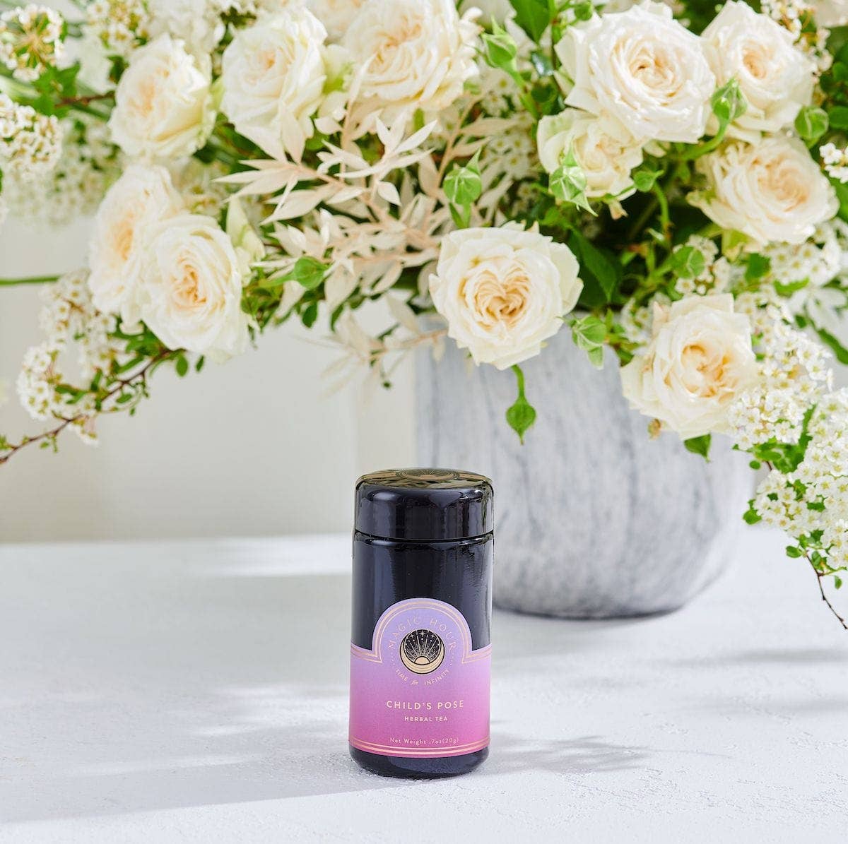 Magic Hour - Vente Thé en vrac - Infusion aux plantes adaptogènes Child's Pose™ pour sommeil et calme réparateur4