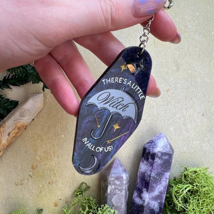 Mia Winston-Hart Accessories - Wholesale Keychain - Women's - Practical Magic Witchy Celestial Key Chain3