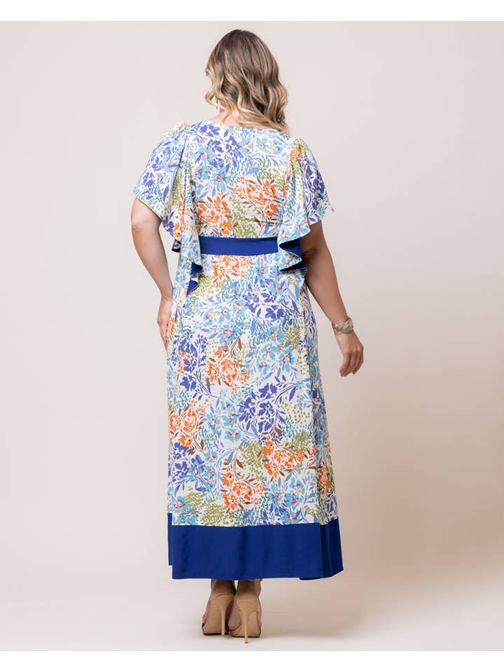 Kiyonna - Venta al por mayor Vestido - Mujer - Vestido largo estilo bohemio Mediterranean Breeze, talla grande1