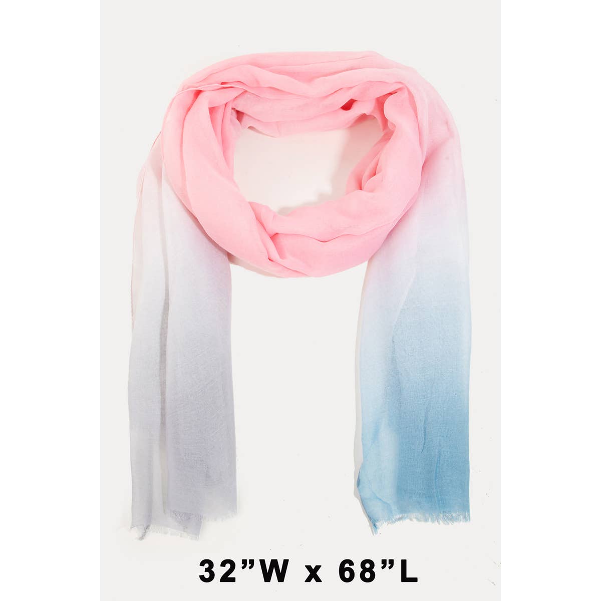 Collections by Fame Accessories – Engroshandel Tørklæde - Dame – Blødt farverigt aflangt tørklæde2