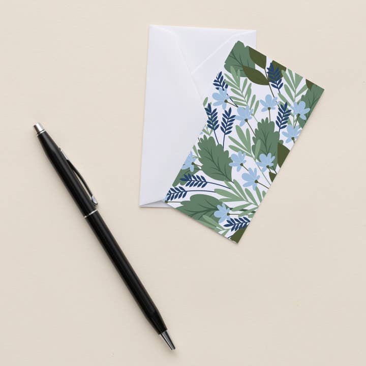 HAZELMADE® Tea Towels + Gifts - Wholesale Stationery/Notecard Set - Blue Bouquet Mini Note Set | Cards2