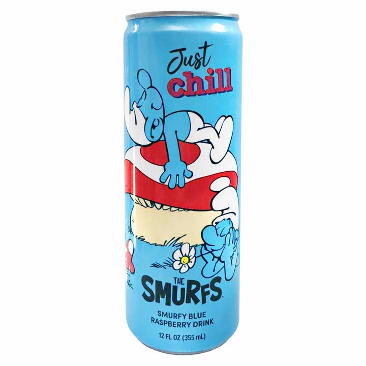 Boston America - The Smurfs Just Chill Drink Blue Raspberry (12oz) 12ct for wholesale by Pops Distro Inc