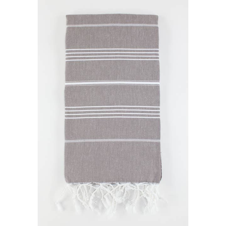 TURKISH LINEN & TOWELS - Wholesale Beach towel - Premium Turkish Classic Striped Cotton Beach Pool Bath Towel12