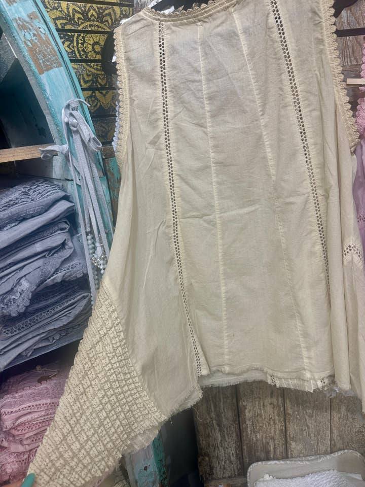 A Rare Bird Shop - Wholesale Camisole - Women's - Vintage Tea Lace Cami