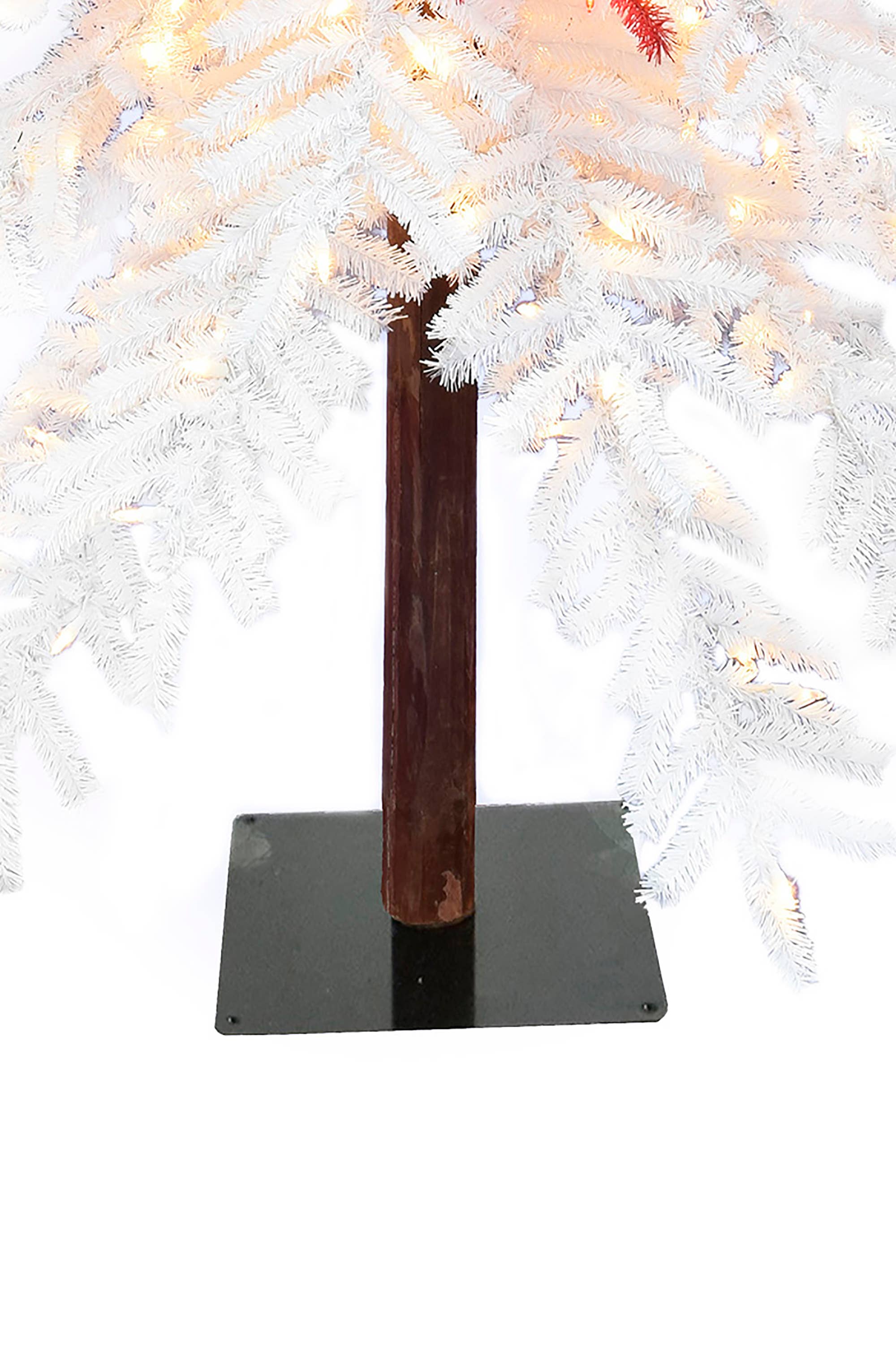 Perfect Holiday - Vente Sapin de Noël artificiel - Sapin de Noël flexible bicolore rouge et blanc de 2,1 m et 2,7 m7