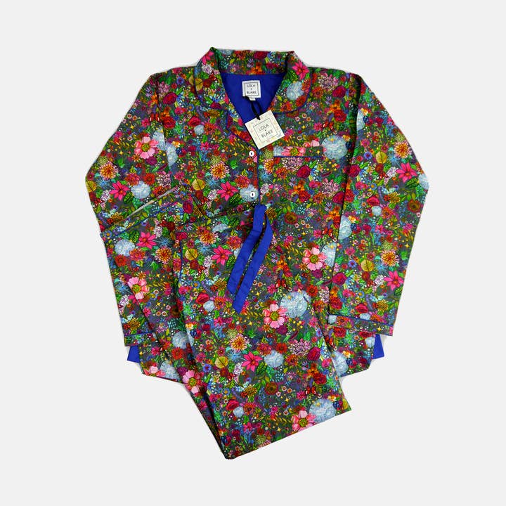 Floral Disco Women's Pyjama Set for wholesale by LOLA+BLAKE