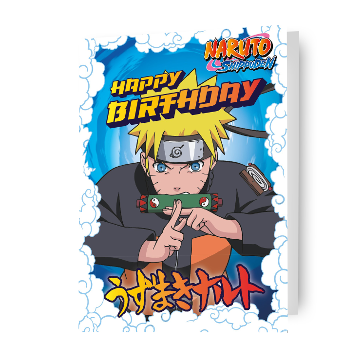 Danilo Promotions Ltd – wholesale Birthday card – Naruto Shippuden 'Happy Birthday' Card0