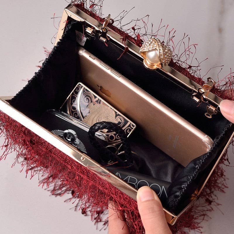 UZ Wholesale Store – wholesale Kuvertväska - Dam – Tofsfransig Stilfull Kuvertväska8