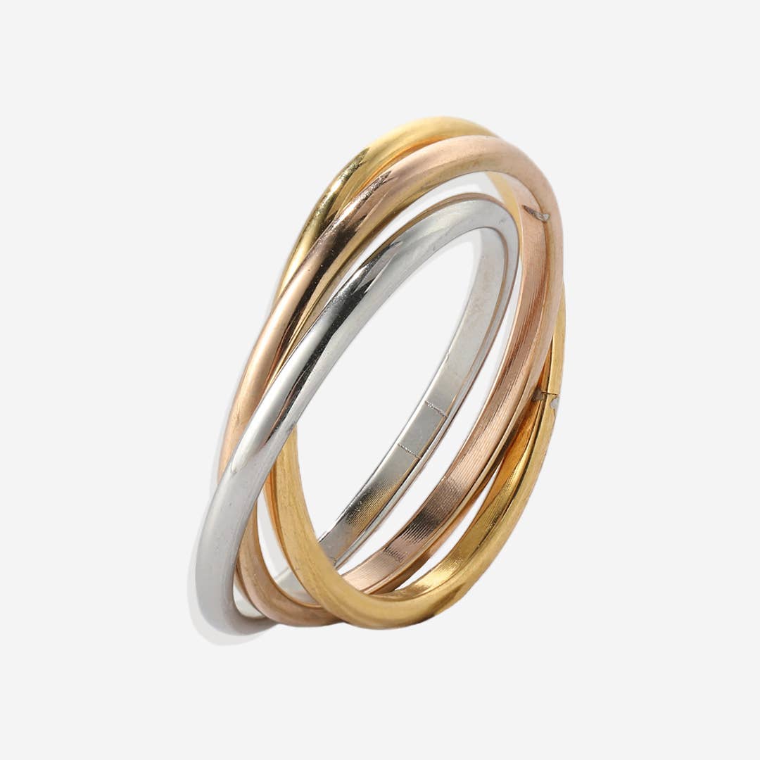 Mint & Lily - Wholesale Band/Stacked Ring - Dainty Interlocking Fidget Ring6