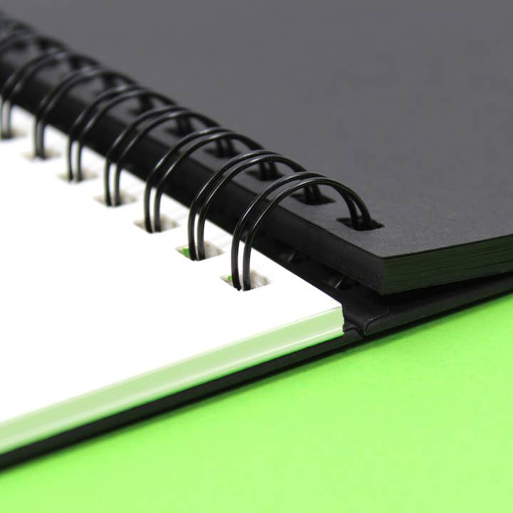 Black Stocky Mixed Media Sketchbook A4 Portrait for wholesale on Faire5