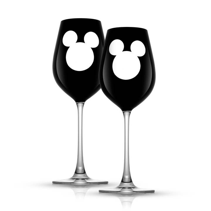 Disney Luxury Mickey Mouse™ White Wine Glasses, Set of 2 for wholesale by JoyJolt