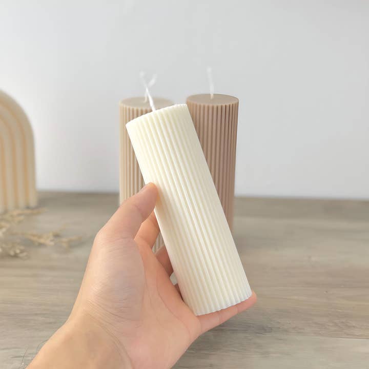 Eli and Things - Wholesale Pillar candle - Tall Pillar Candle - White Wedding Candle - Wedding Decor5
