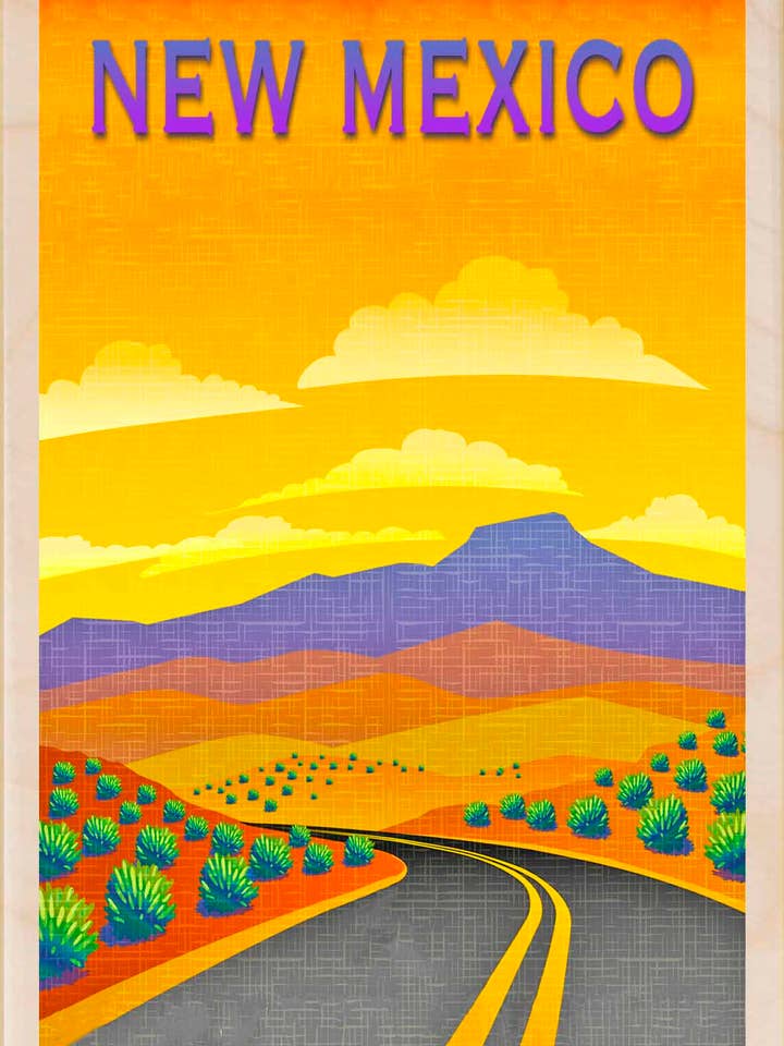 New Mexico - Eco-friendly cards & magnets for wholesale by THE WOODEN POSTCARD COMPANY