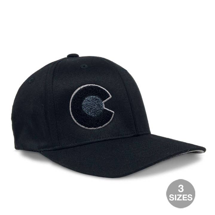Hat - Colorado C Flexfit - Black for wholesale by YoColorado
