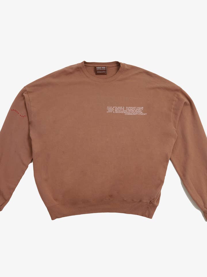 Mocha Sweatshirt for wholesale by Parker Moss