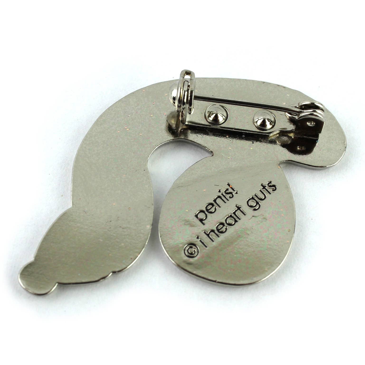 I Heart Guts | Organ Plushies Wholesale - Wholesale Lapel Pin/Button - Penis Sparkly Enamel Lapel Pin - Stand and Deliver4