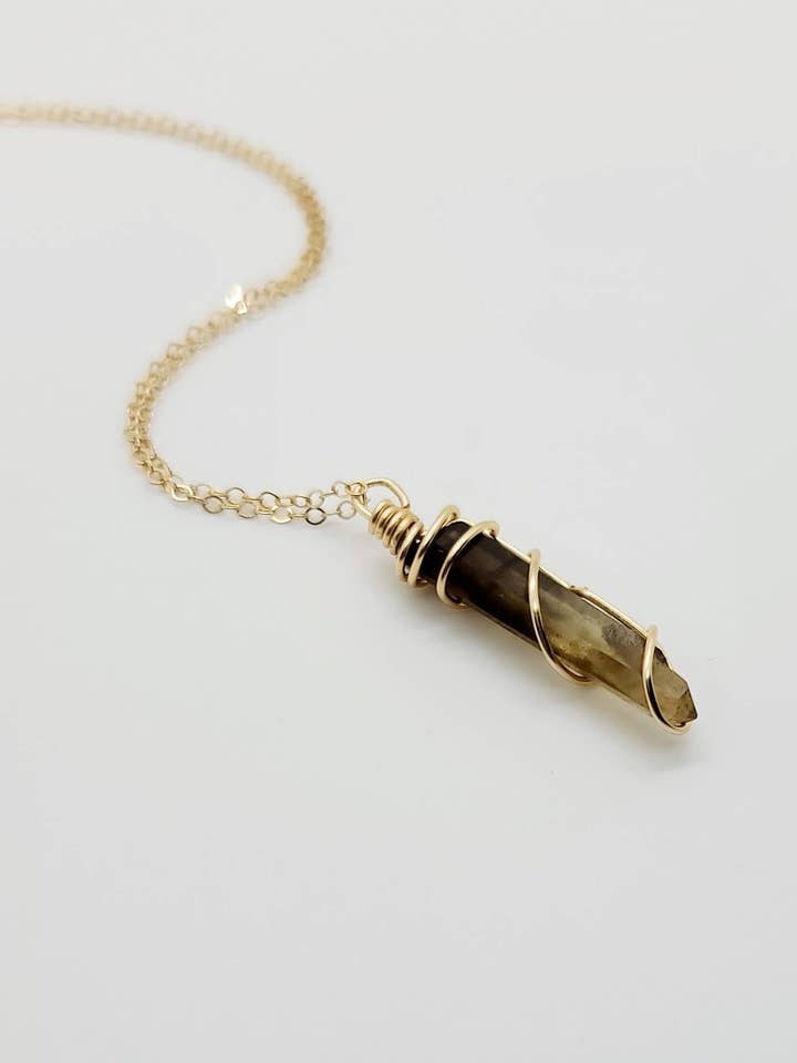 Smoky Quartz Necklace | Crystal Necklace | Crystal Jewelry for wholesale by Healing Jewelry Co., LLC