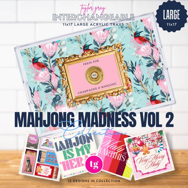 11x17 MAHJONG MADNESS VOL 2 insert set of 10 for wholesale by TAYLOR GRAY