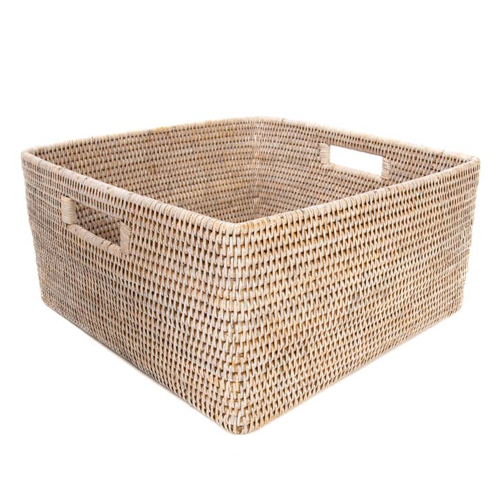 Artifacts Trading Company - Wholesale Basket - Rattan Square Storage Basket with Rounded Corners4