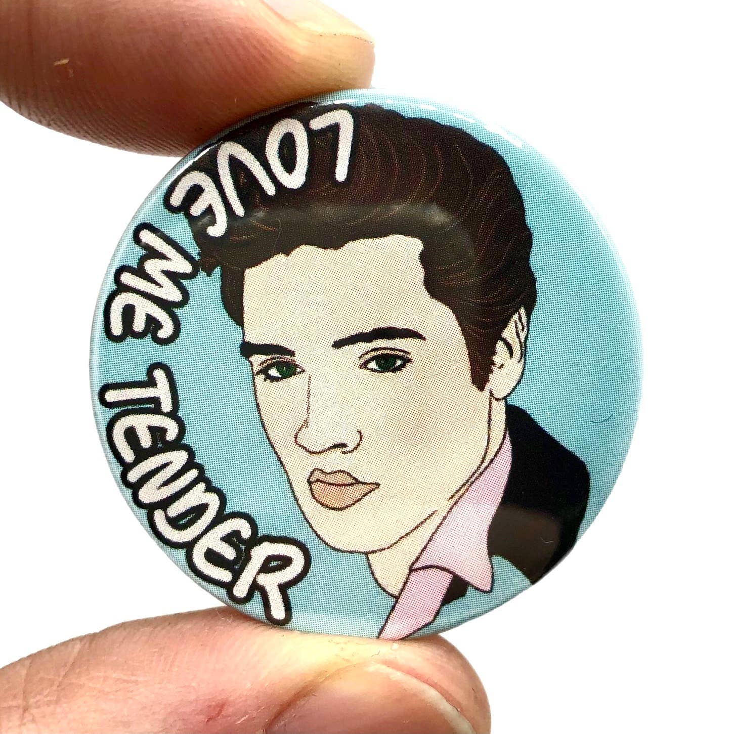 Bite Your Granny - Wholesale Lapel Pin/Button - Elvis Love Me Tender Button Pin Badge (pack of 3)