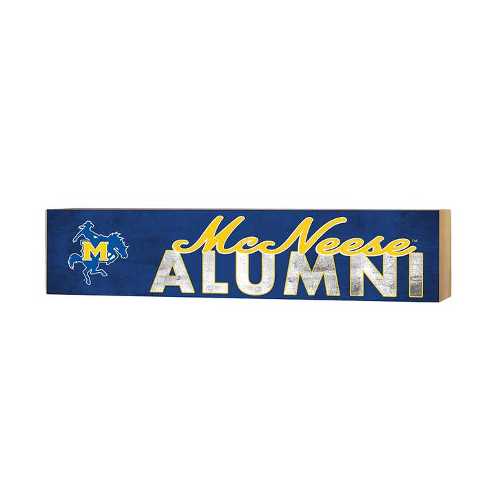 KH Sports Fan - Wholesale Desk/Tabletop Sign - 3x13 Block Alumni McNeese State Cowboys