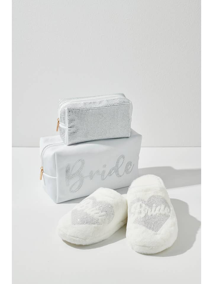 Shiraleah - Wholesale Slippers - Women's - BRIDE HEART SLIPPERS,IVORY