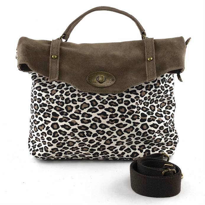 MILANO AMOUR - Wholesale Crossbody Bag - Unisex - LEONARDO CANVAS FANTASY CROSSBODY BAG0