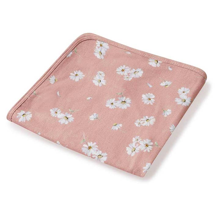 Snuggle Hunny - Wholesale Swaddle Set - Baby - Daisy Baby Jersey Wrap & Topknot Set4