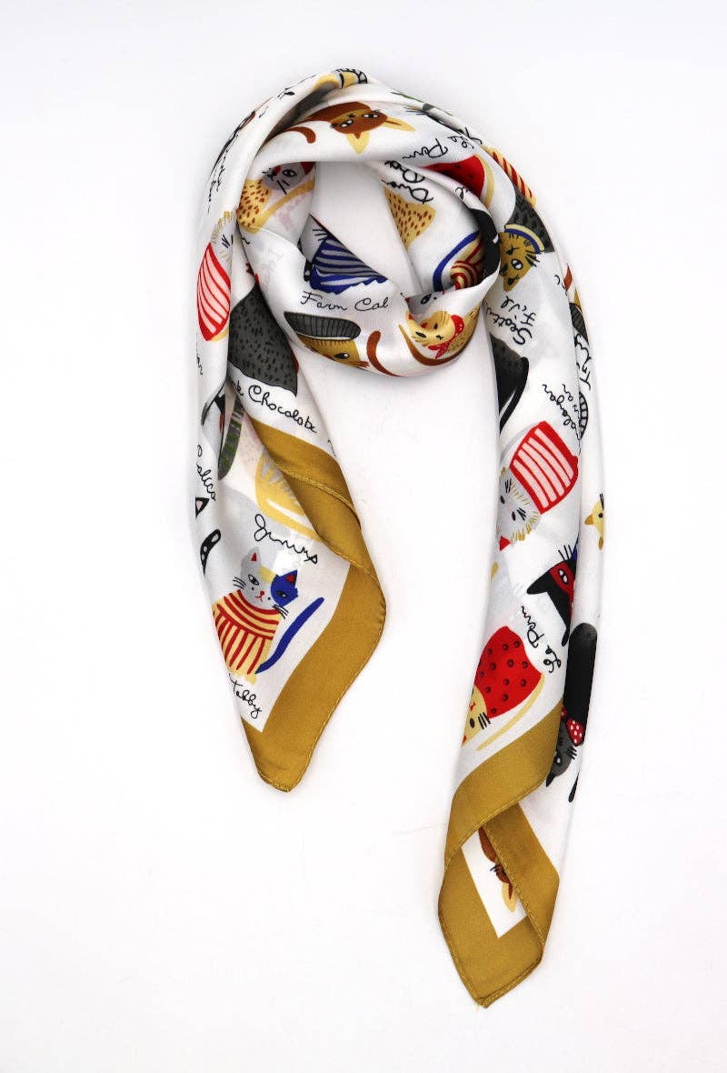 LIL' MOON - Wholesale Scarf - Women's - Square #SQ230020