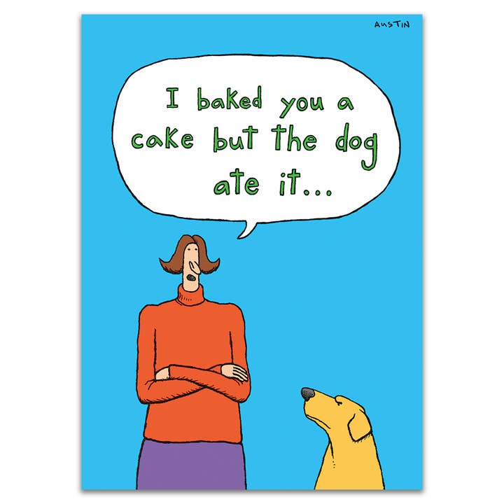 Bolo comeu cachorro por atacado de SNAFU Designs - Greeting Cards