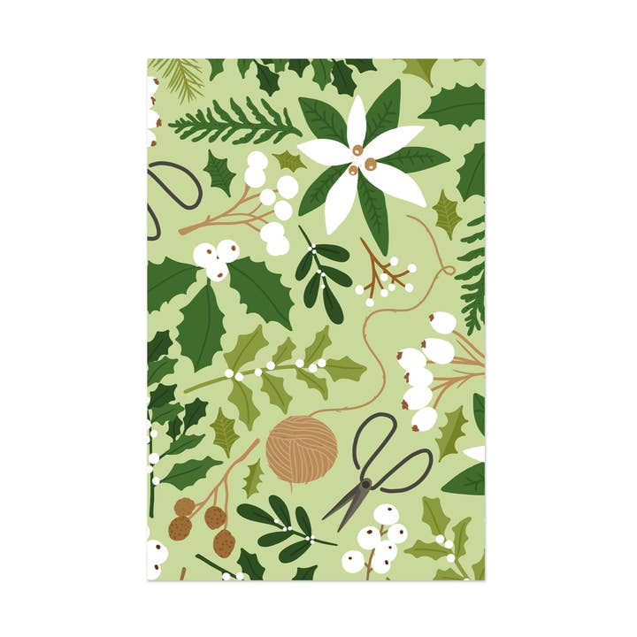 Mini card - Christmas gift tag - nature pattern elements for wholesale by Muchable