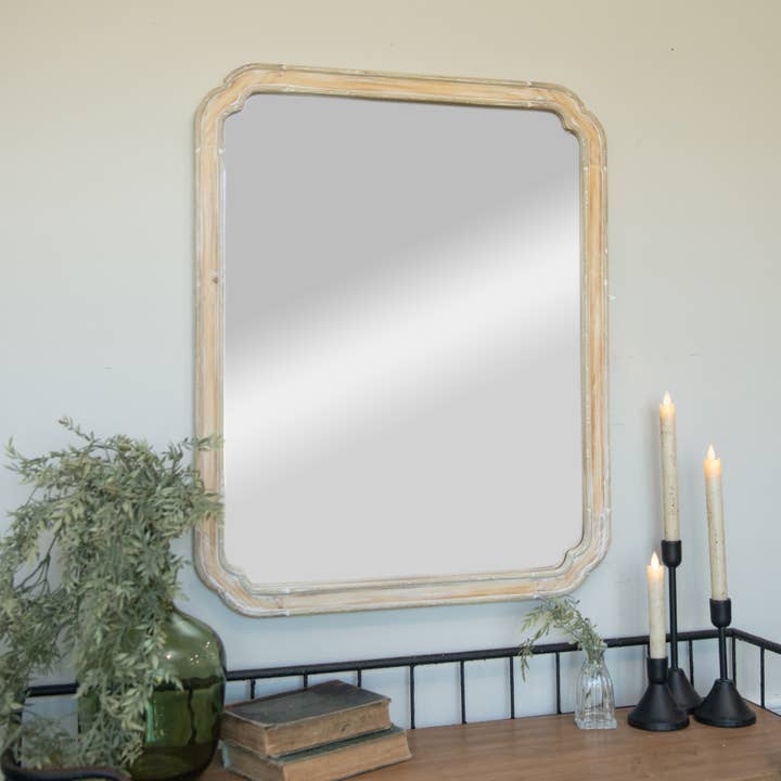 Ragon House - Wholesale Wall Mirror - 30" WOOD FRAMED STELLA MIRROR