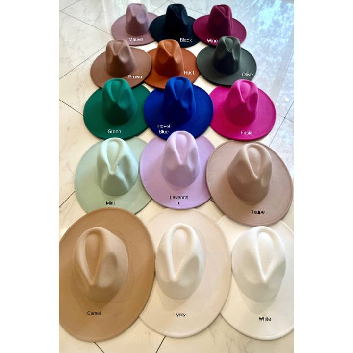 Bella Betty - Wholesale Fedora - Women's - Best seller Fashion Classic Wide Brim Felt Primium Hat 20 C