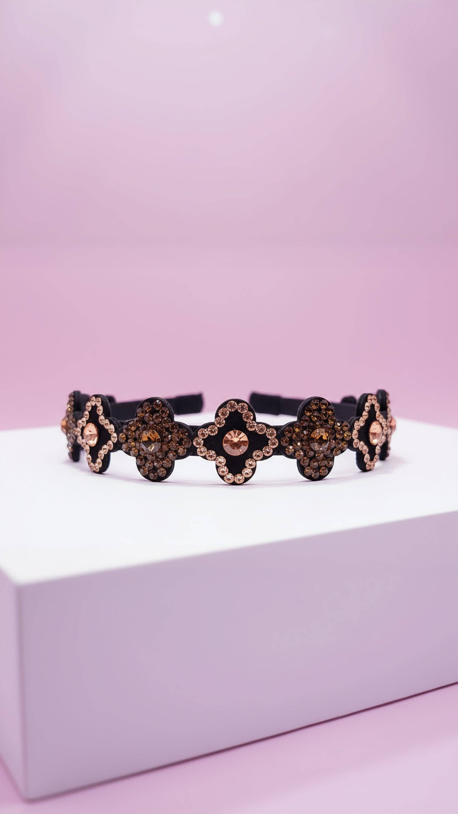 Arya Jewellery Wholesale - Wholesale Fashion Headband - Women's - Clover Crystal Hair band2