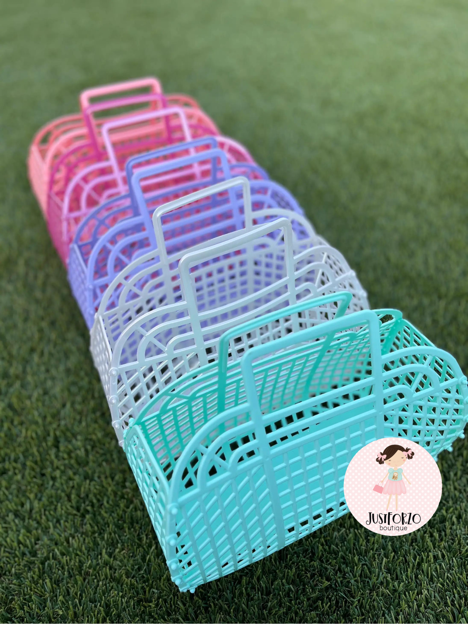 JustforZo boutique, Inc. - Wholesale Basket - Large Retro Jelly Baskets! - 𝙈𝙖𝙙𝙚 𝙞𝙣 𝙐𝙎𝘼!7