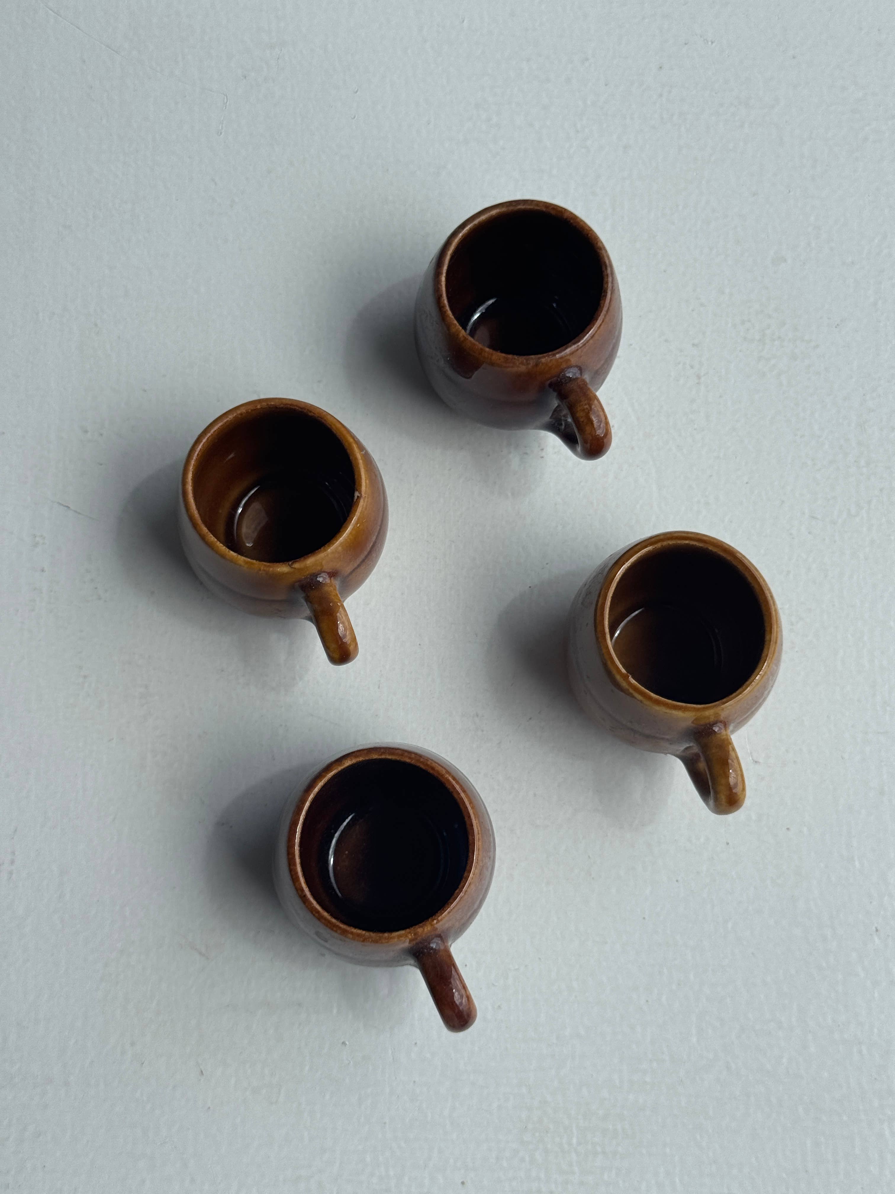 Office Objets – wholesale Coffee mug – Set of 4 mini glazed ceramic cups12