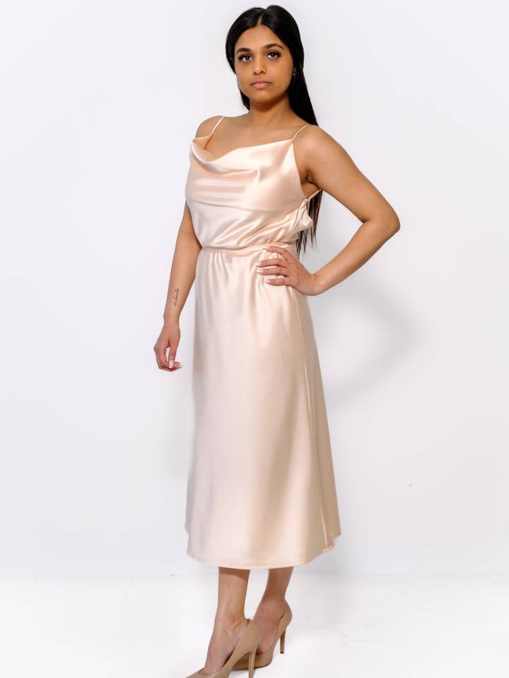 THE MULTI-WAY MIDI DRESS - NECTAR for wholesale by Her Muse