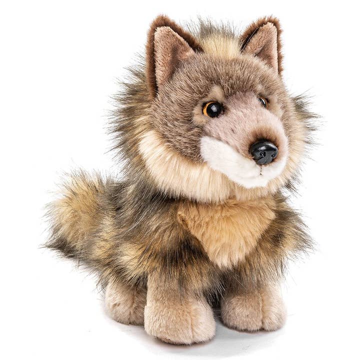 Uni Toys - Vendita all'ingrosso Peluche - Bambini e neonati - Cucciolo di lupo, seduto - 20 cm (altezza) - peluche o peluche