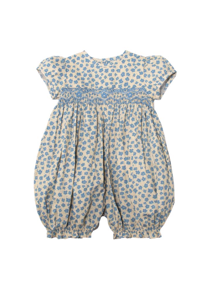 20143-Combinaison à manches courtes bleue pour bébé garçon pour la vente par Julius Berger & Carriage Boutique