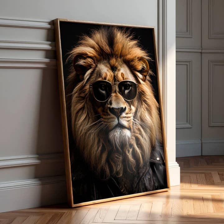 Luxe Leo | Unique Lion Wall Art Print for wholesale by Belter Prints
