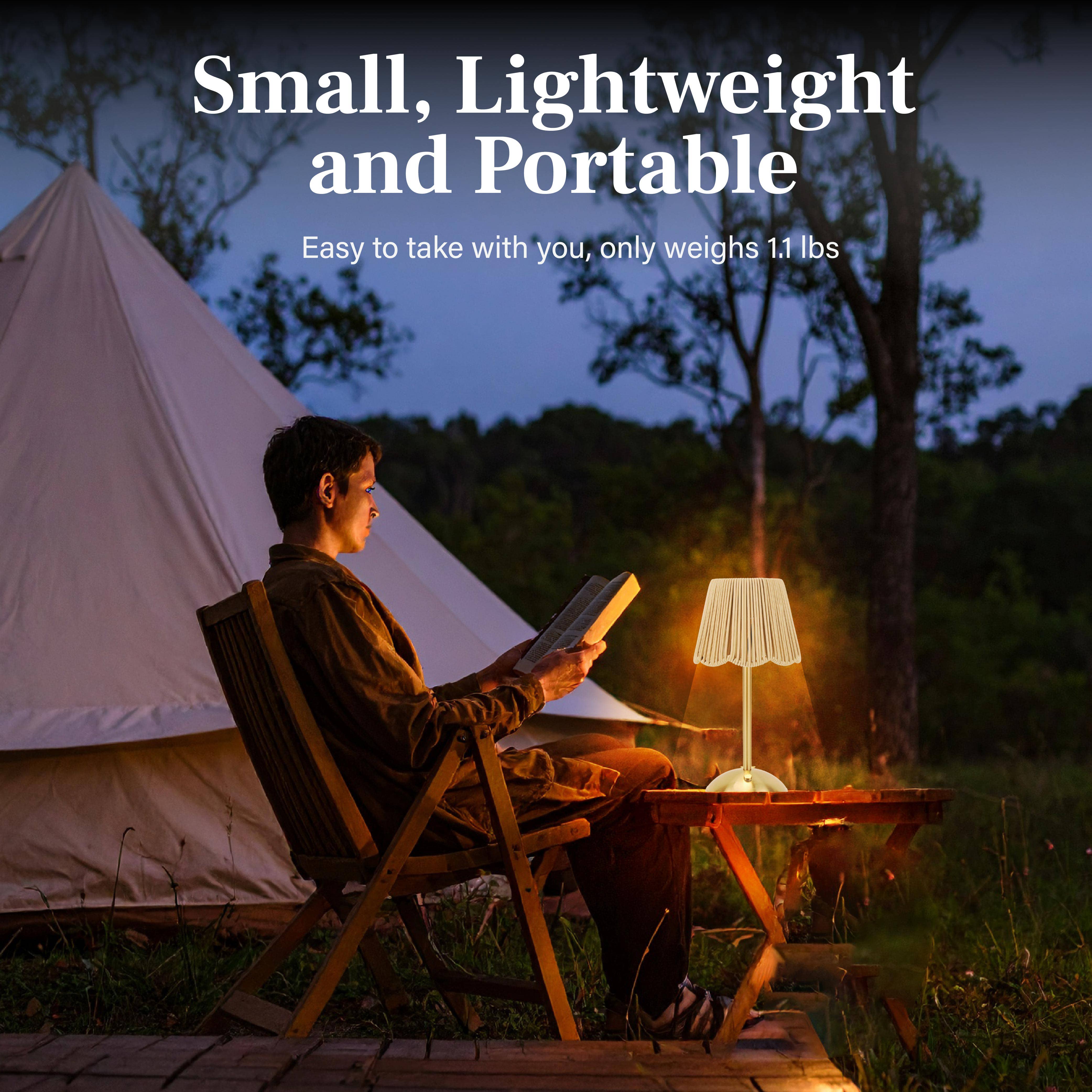 Gotham Steel/Granitestone - Vendita all'ingrosso Lampada da scrivania/d'accento - Lampada da tavolo ricaricabile a energia solare con 3 modalità di illuminazione4