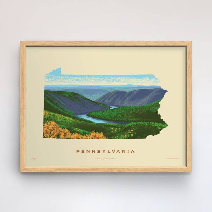 Stampa Pennsylvania. per la vendita all'ingrosso da parte di 50 States of Beauty
