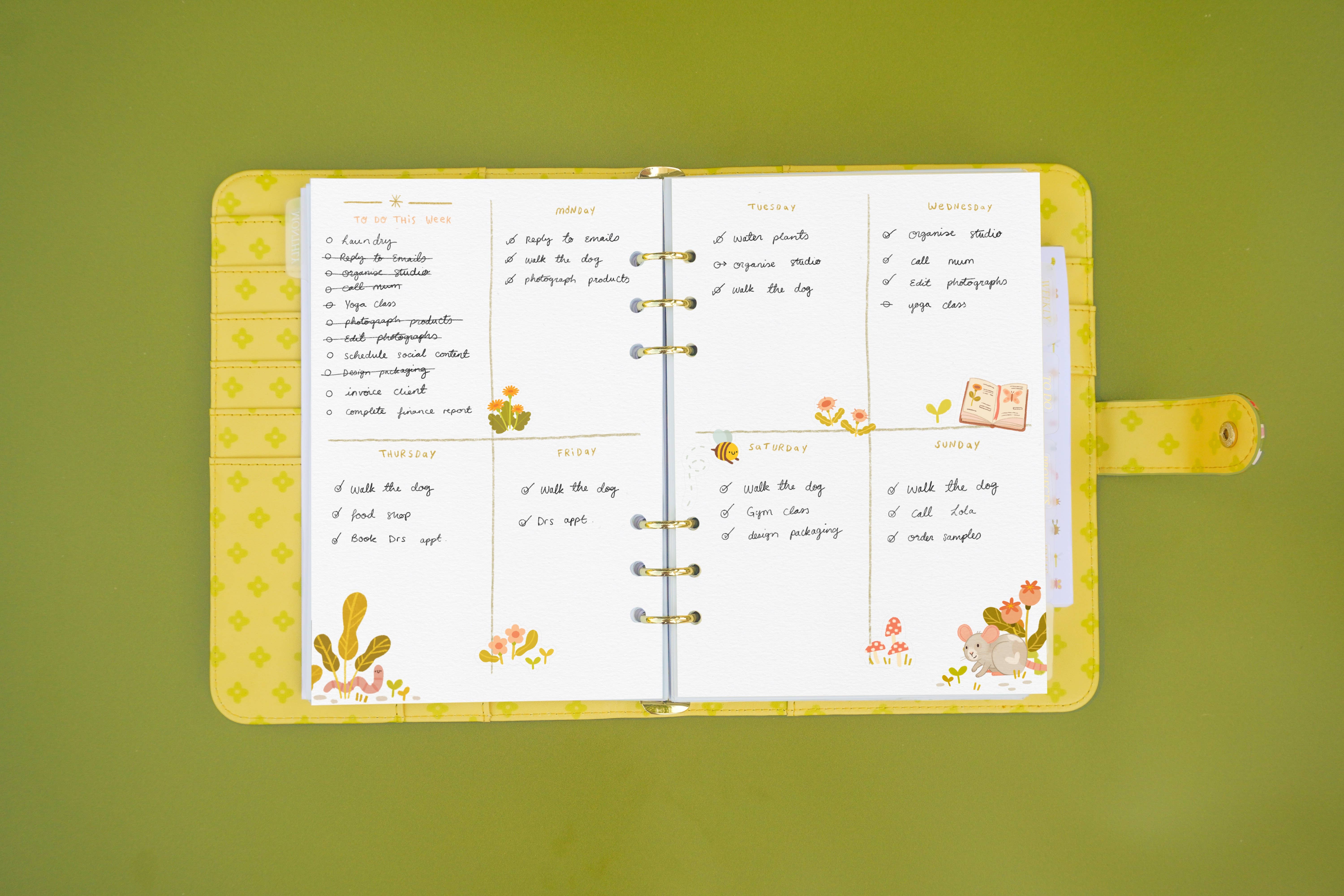 Ocean Hughes - Wholesale Planner - A5 Monthly & Weekly Planner Inserts8