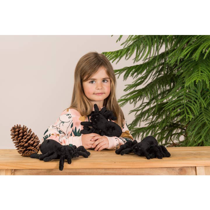 Teddy Hermann - Wholesale Stuffed/Plush Toy - Kids & Baby - Black spider 16 cm - plush toy - soft toy1