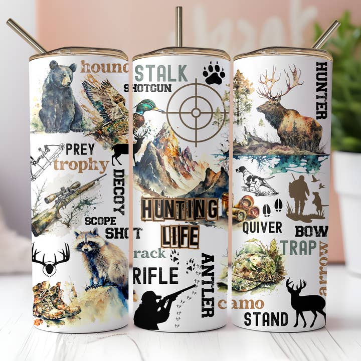 Hunting Life Tumbler for wholesale by FloBama Girls Wholesale